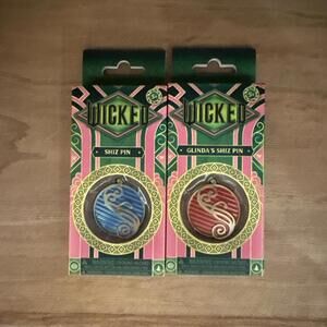 Wicked Shiz University Blue Pin and Glinda's Shiz University Red Pin Set
